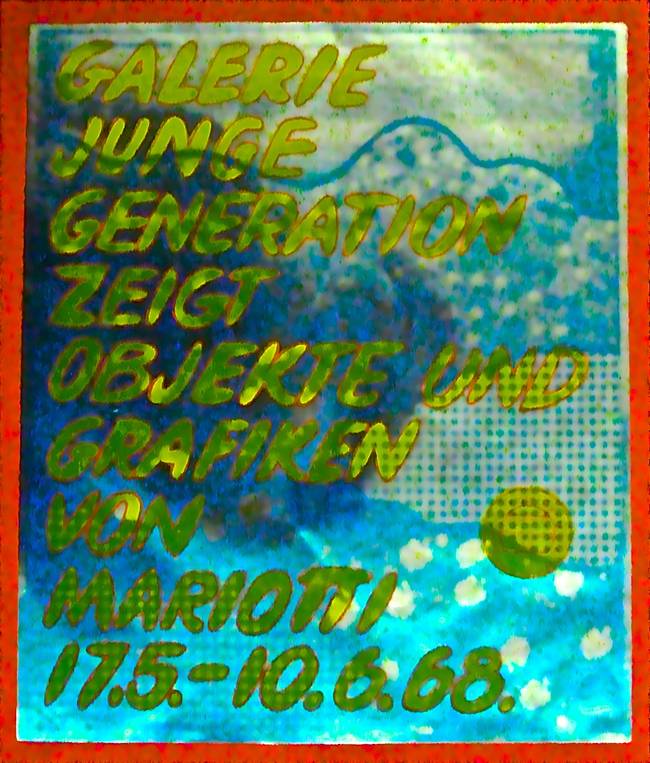 Plakat Galerie Junge Generation